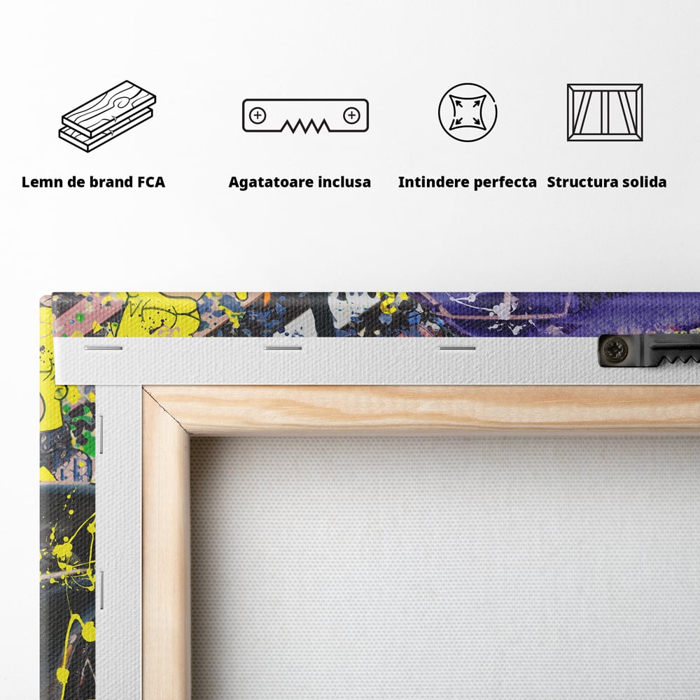 Tablou Canvas Premium LuxCanva® B1094, Homer Simpson , Living, Serial, Comedie, Familie, Avion, Masina De Lux, Culori Vibrante