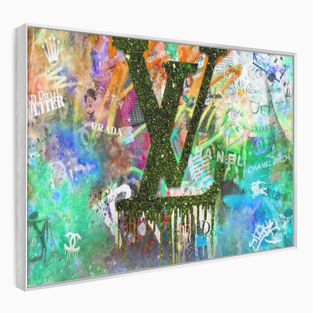 Tablou Canvas Premium LuxCanva® B1099, Branduri De Lux , Birou, Prada, Louis Vuitton, Chanel, Jean Paul Gaultier, Fashion, Salon, Culori Vibrante