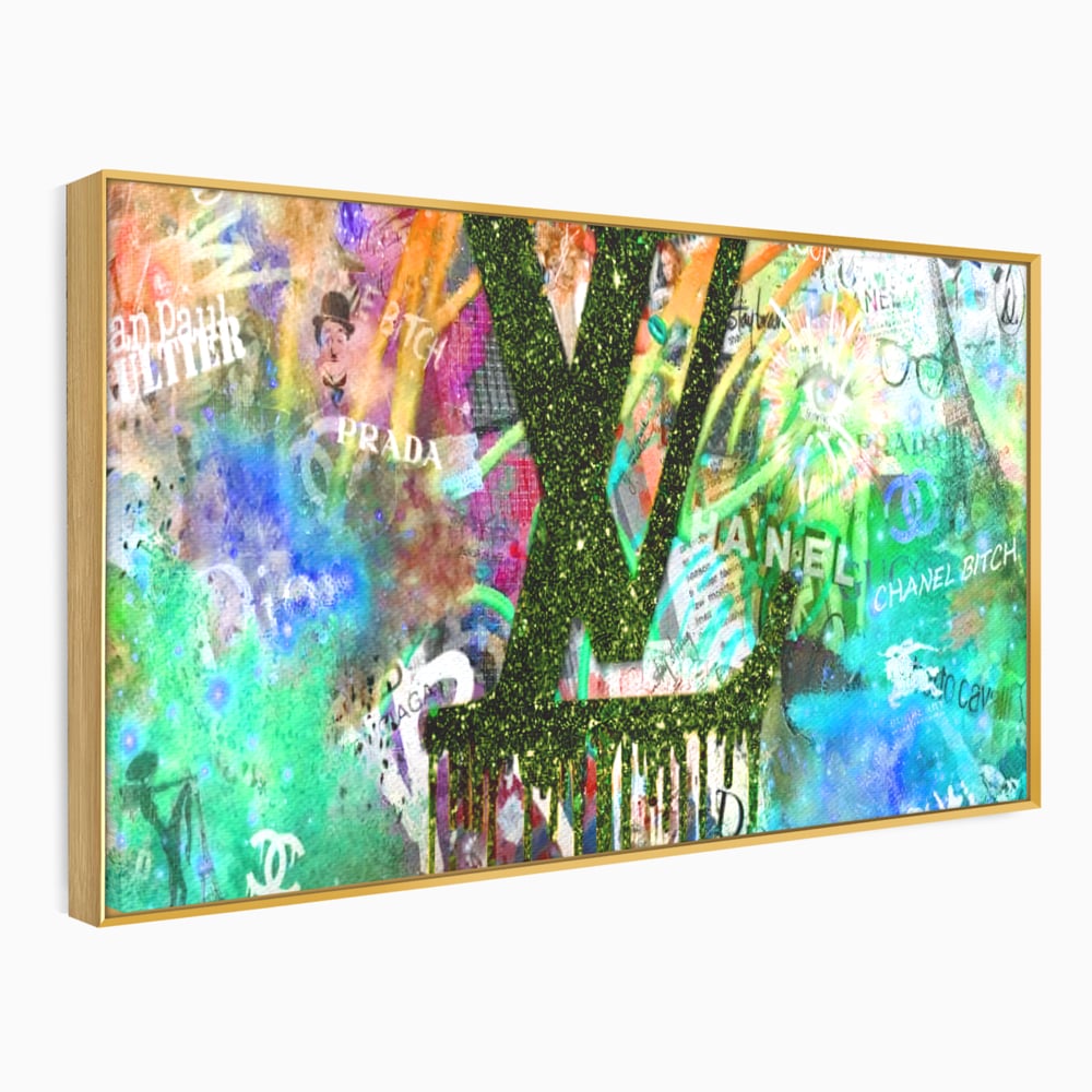 Tablou Canvas Premium LuxCanva® B1099, Branduri De Lux , Birou, Prada, Louis Vuitton, Chanel, Jean Paul Gaultier, Fashion, Salon, Culori Vibrante