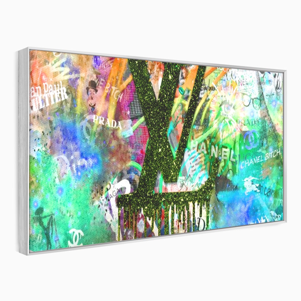 Tablou Canvas Premium LuxCanva® B1099, Branduri De Lux , Birou, Prada, Louis Vuitton, Chanel, Jean Paul Gaultier, Fashion, Salon, Culori Vibrante
