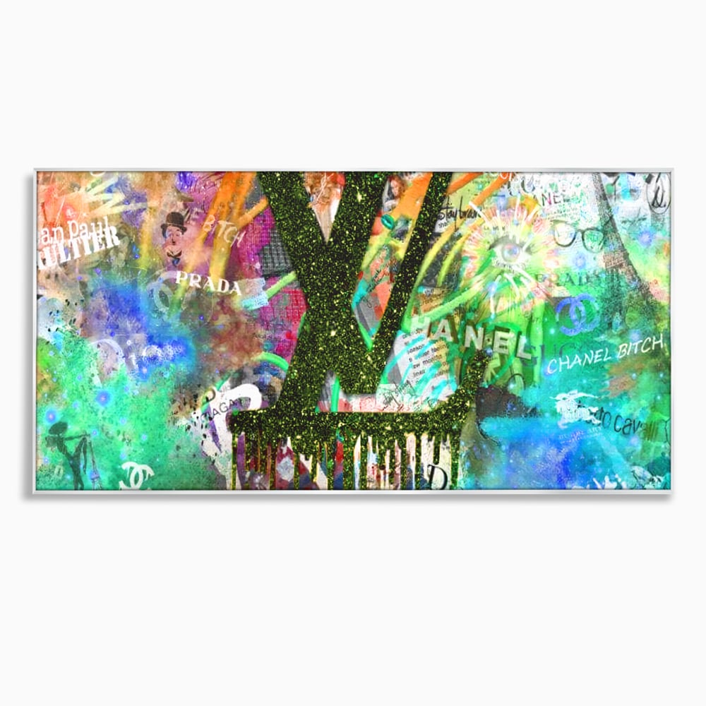 Tablou Canvas Premium LuxCanva® B1099, Branduri De Lux , Birou, Prada, Louis Vuitton, Chanel, Jean Paul Gaultier, Fashion, Salon, Culori Vibrante