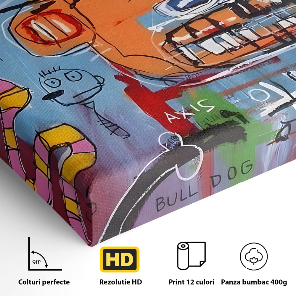 Tablou Canvas Premium LuxCanva® B1102, Inteligenta Artificiala , Birou, Albert Einstein, Abstract, Dormitor, Relativitate, Culori Vibrante