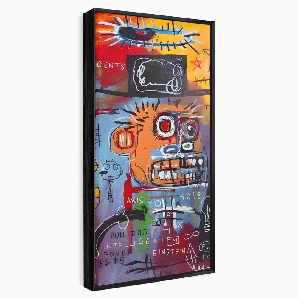 Tablou Canvas Premium LuxCanva® B1102, Inteligenta Artificiala , Birou, Albert Einstein, Abstract, Dormitor, Relativitate, Culori Vibrante