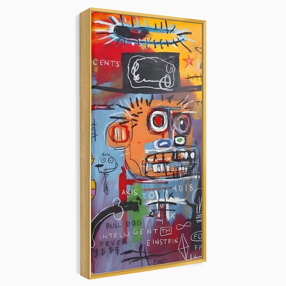 Tablou Canvas Premium LuxCanva® B1102, Inteligenta Artificiala , Birou, Albert Einstein, Abstract, Dormitor, Relativitate, Culori Vibrante