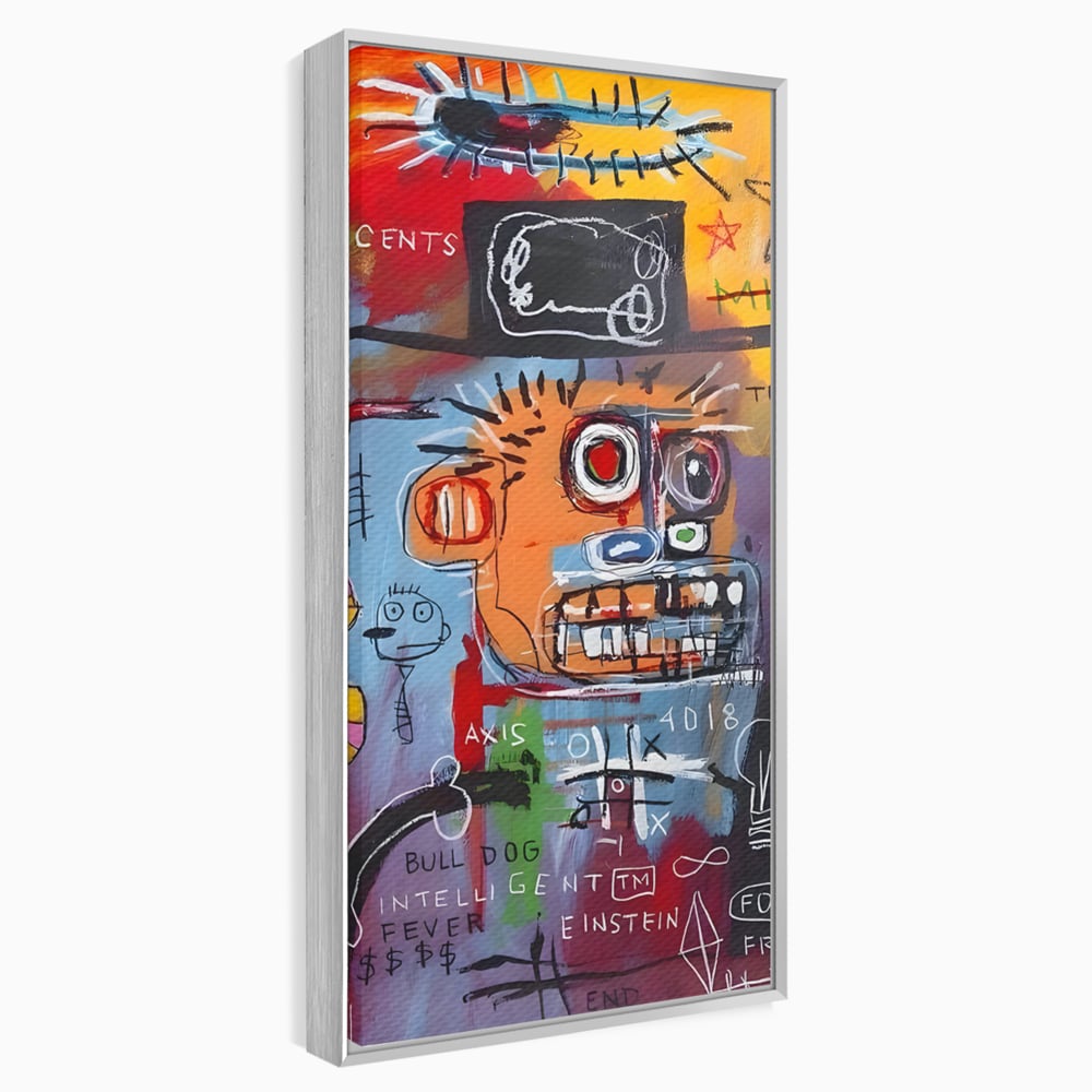 Tablou Canvas Premium LuxCanva® B1102, Inteligenta Artificiala , Birou, Albert Einstein, Abstract, Dormitor, Relativitate, Culori Vibrante