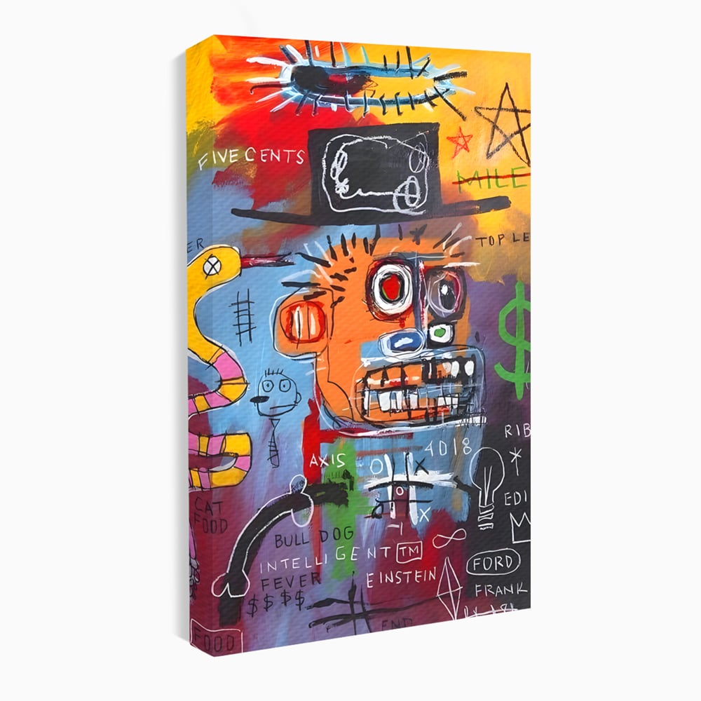 Tablou Canvas Premium LuxCanva® B1102, Inteligenta Artificiala , Birou, Albert Einstein, Abstract, Dormitor, Relativitate, Culori Vibrante