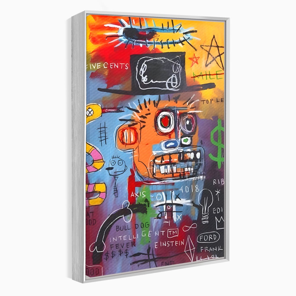 Tablou Canvas Premium LuxCanva® B1102, Inteligenta Artificiala , Birou, Albert Einstein, Abstract, Dormitor, Relativitate, Culori Vibrante