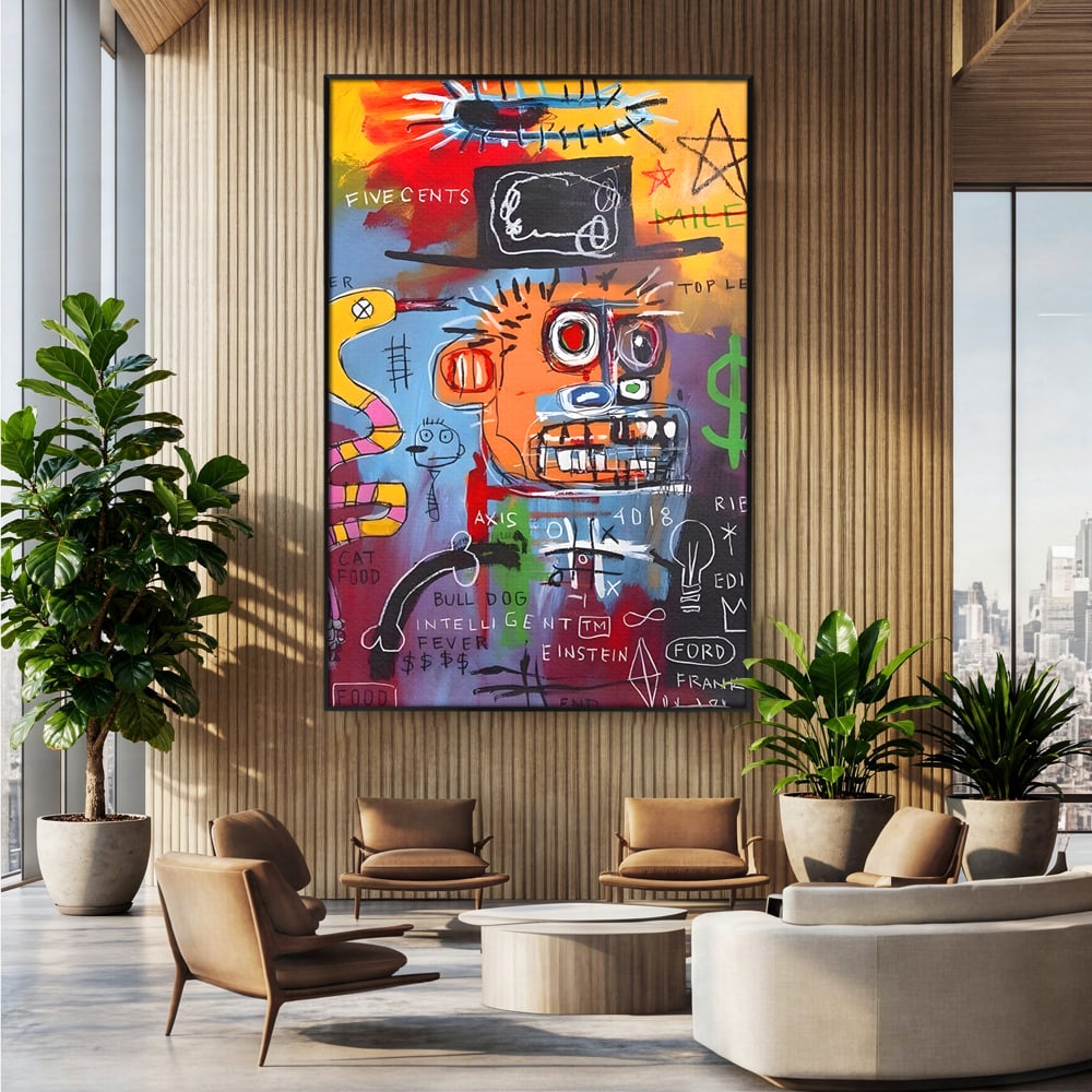 Tablou Canvas Premium LuxCanva® B1102, Inteligenta Artificiala , Birou, Albert Einstein, Abstract, Dormitor, Relativitate, Culori Vibrante