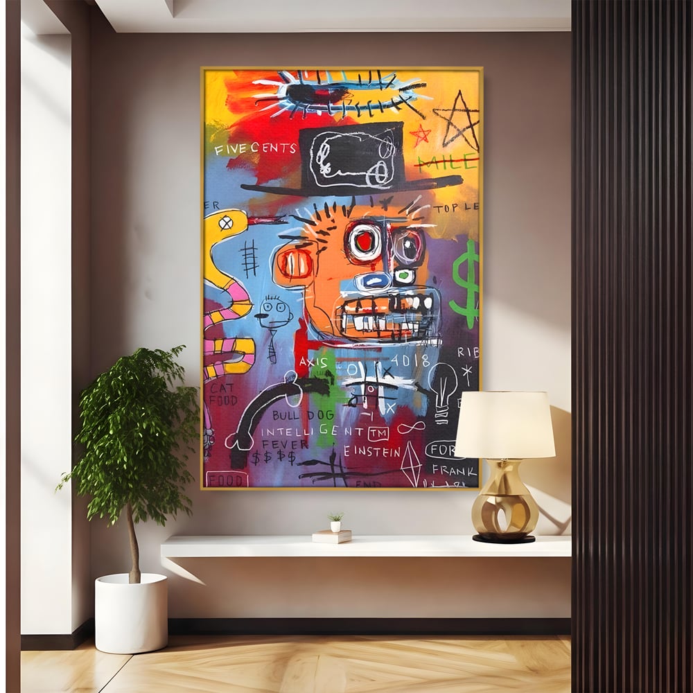 Tablou Canvas Premium LuxCanva® B1102, Inteligenta Artificiala , Birou, Albert Einstein, Abstract, Dormitor, Relativitate, Culori Vibrante