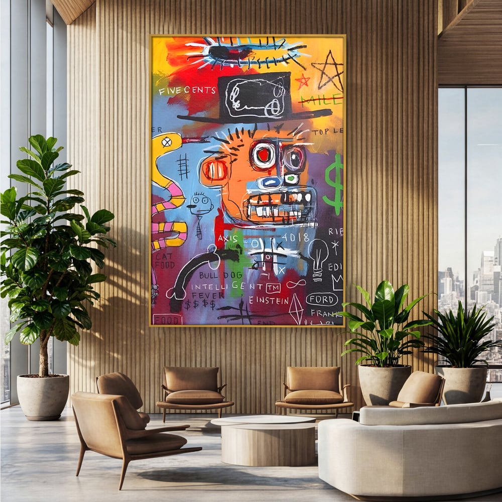 Tablou Canvas Premium LuxCanva® B1102, Inteligenta Artificiala , Birou, Albert Einstein, Abstract, Dormitor, Relativitate, Culori Vibrante
