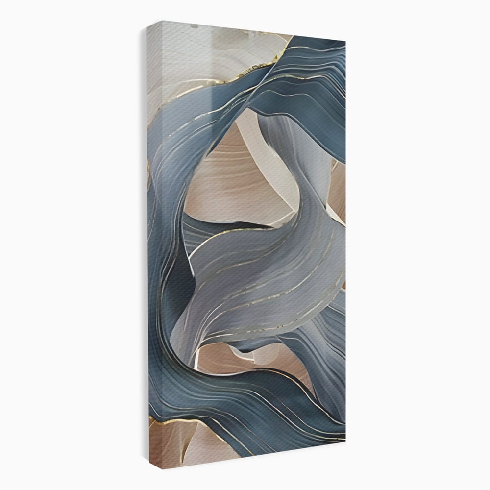 Tablou Canvas Premium LuxCanva® B1106, Pierdut In Pastel , Living, Abstract, Valuri, Culori Pastelate, Furtuna, Dormitor, Culori Vibrante