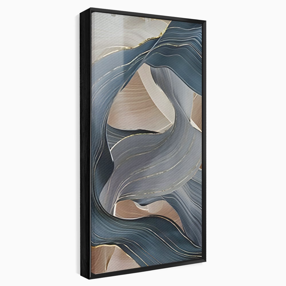 Tablou Canvas Premium LuxCanva® B1106, Pierdut In Pastel , Living, Abstract, Valuri, Culori Pastelate, Furtuna, Dormitor, Culori Vibrante