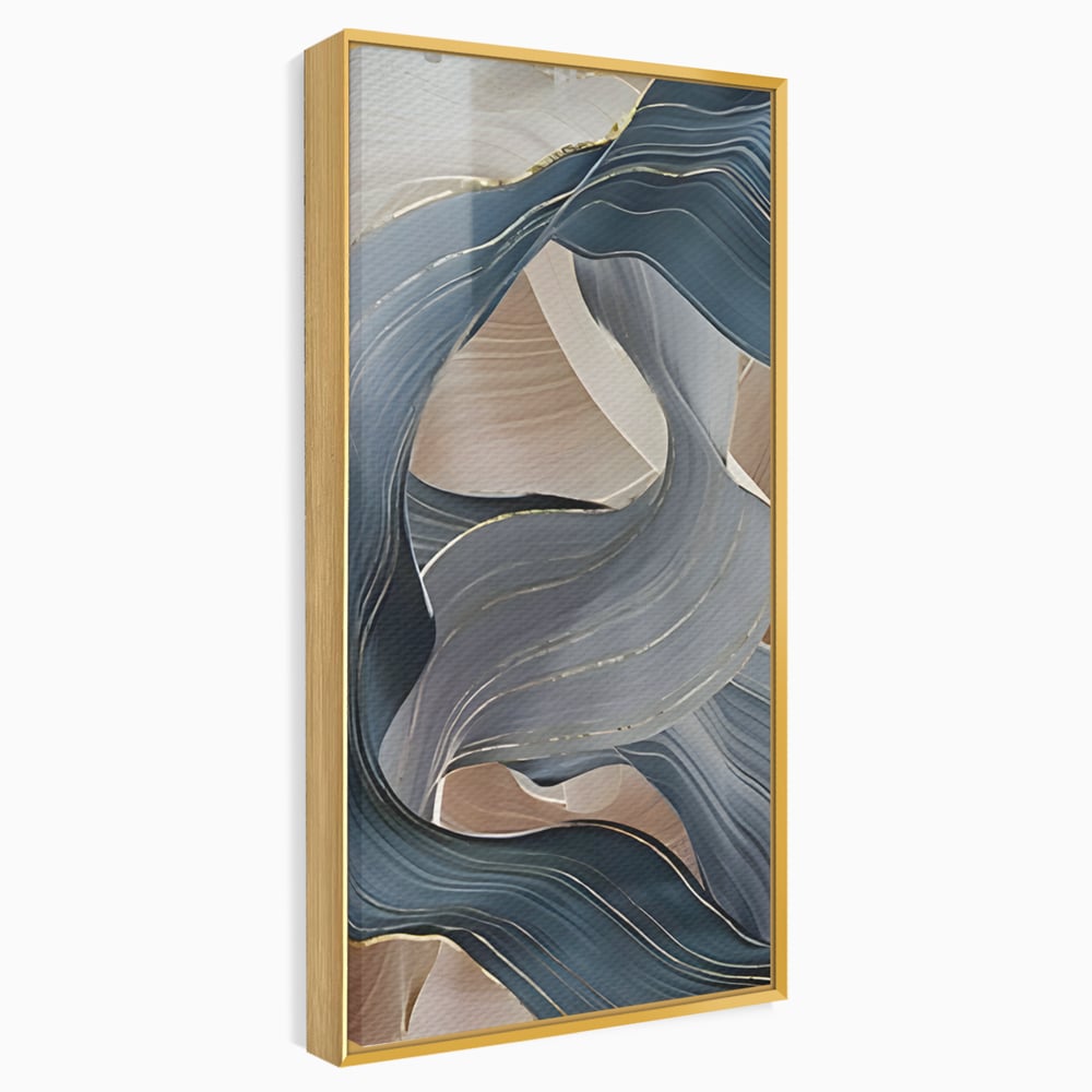 Tablou Canvas Premium LuxCanva® B1106, Pierdut In Pastel , Living, Abstract, Valuri, Culori Pastelate, Furtuna, Dormitor, Culori Vibrante