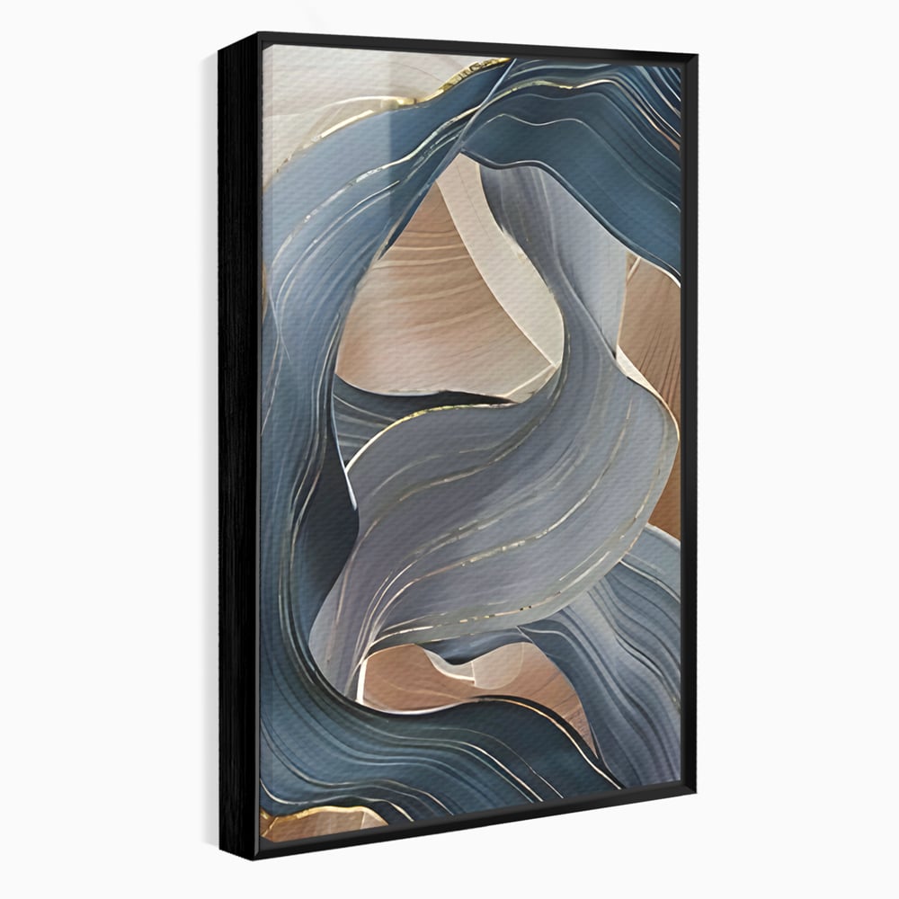 Tablou Canvas Premium LuxCanva® B1106, Pierdut In Pastel , Living, Abstract, Valuri, Culori Pastelate, Furtuna, Dormitor, Culori Vibrante