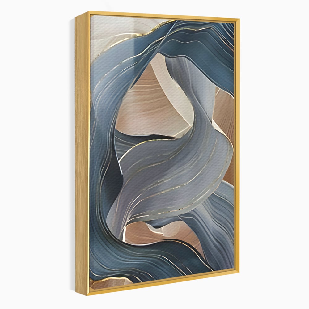 Tablou Canvas Premium LuxCanva® B1106, Pierdut In Pastel , Living, Abstract, Valuri, Culori Pastelate, Furtuna, Dormitor, Culori Vibrante