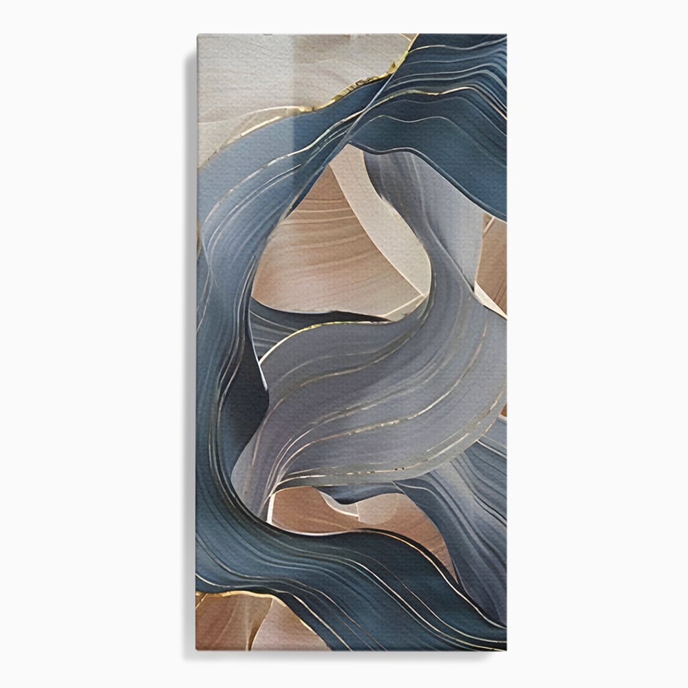 Tablou Canvas Premium LuxCanva® B1106, Pierdut In Pastel , Living, Abstract, Valuri, Culori Pastelate, Furtuna, Dormitor, Culori Vibrante