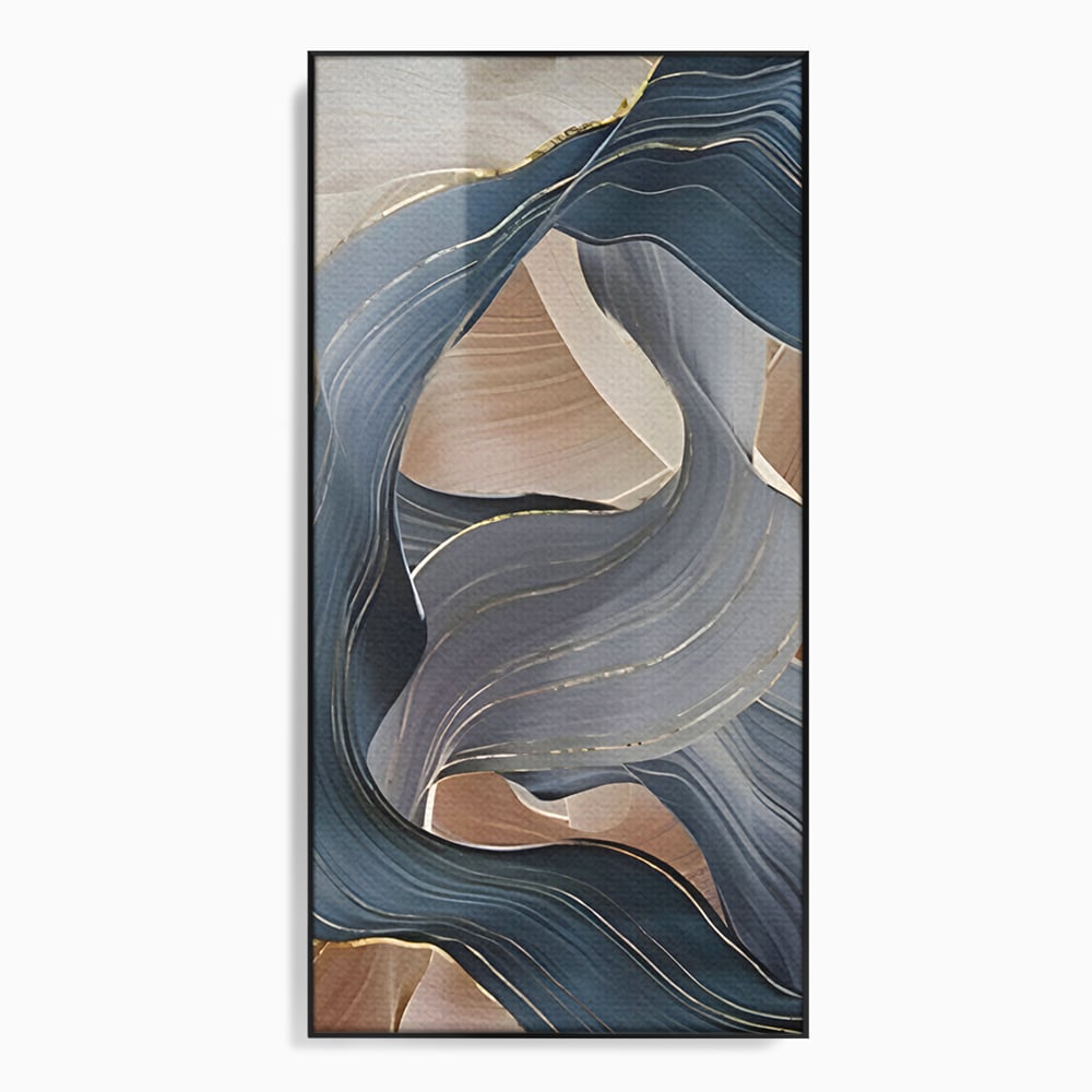 Tablou Canvas Premium LuxCanva® B1106, Pierdut In Pastel , Living, Abstract, Valuri, Culori Pastelate, Furtuna, Dormitor, Culori Vibrante