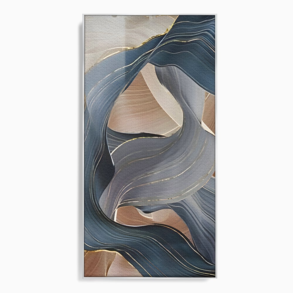 Tablou Canvas Premium LuxCanva® B1106, Pierdut In Pastel , Living, Abstract, Valuri, Culori Pastelate, Furtuna, Dormitor, Culori Vibrante