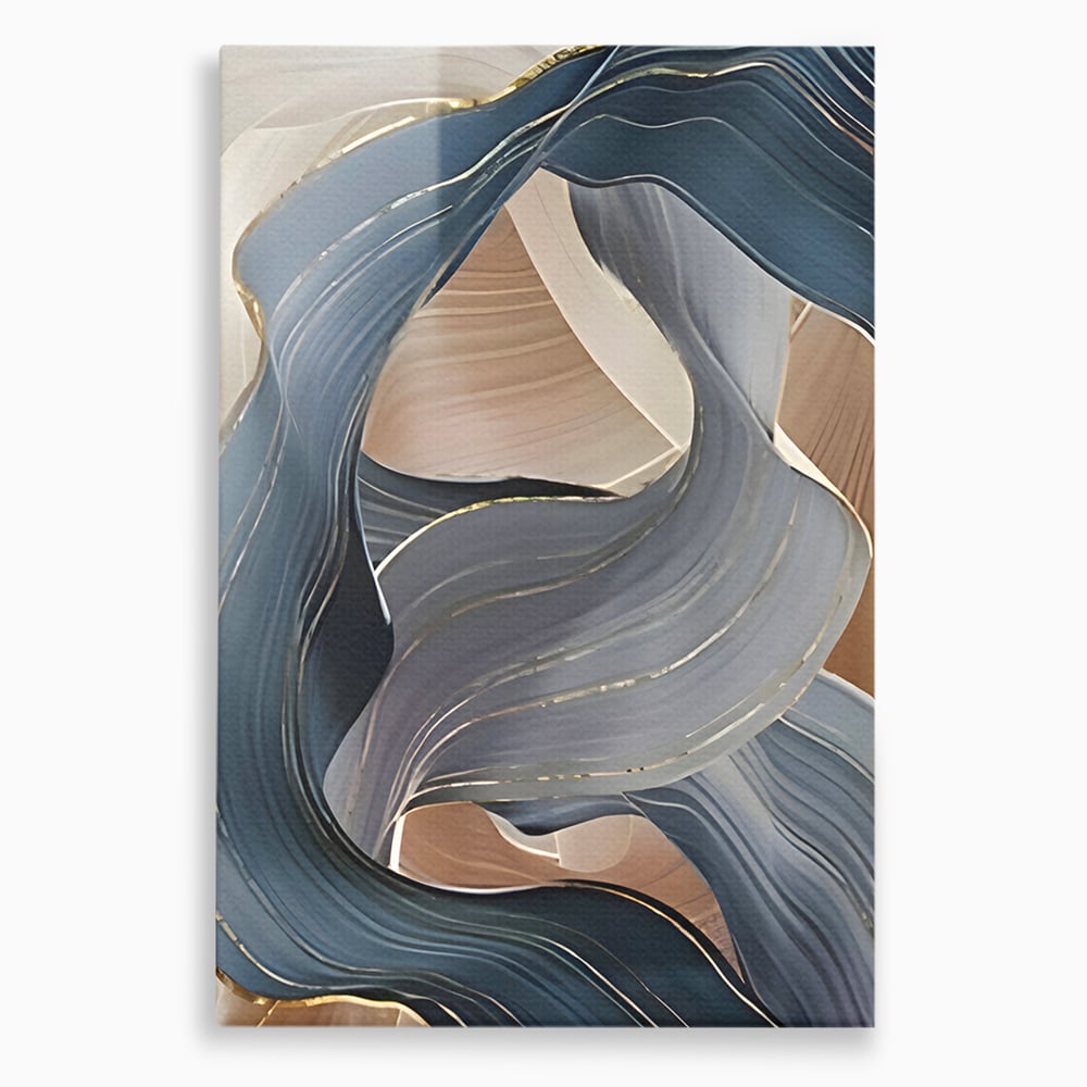 Tablou Canvas Premium LuxCanva® B1106, Pierdut In Pastel , Living, Abstract, Valuri, Culori Pastelate, Furtuna, Dormitor, Culori Vibrante