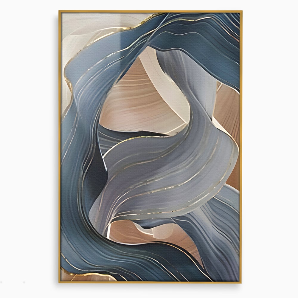 Tablou Canvas Premium LuxCanva® B1106, Pierdut In Pastel , Living, Abstract, Valuri, Culori Pastelate, Furtuna, Dormitor, Culori Vibrante