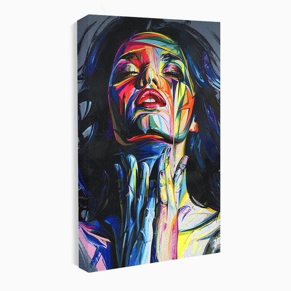 Tablou Canvas Premium LuxCanva® B1110, Femeia Senzuala,Living, Abstract, Multicolor, Femeie, Sexy, Par Lung, Dormitor, Senzualitate, Culori Vibrante