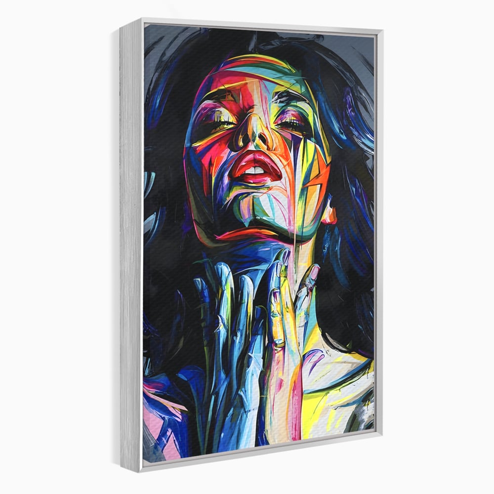 Tablou Canvas Premium LuxCanva® B1110, Femeia Senzuala,Living, Abstract, Multicolor, Femeie, Sexy, Par Lung, Dormitor, Senzualitate, Culori Vibrante