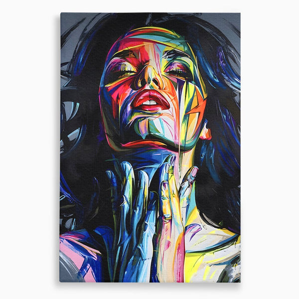 Tablou Canvas Premium LuxCanva® B1110, Femeia Senzuala,Living, Abstract, Multicolor, Femeie, Sexy, Par Lung, Dormitor, Senzualitate, Culori Vibrante