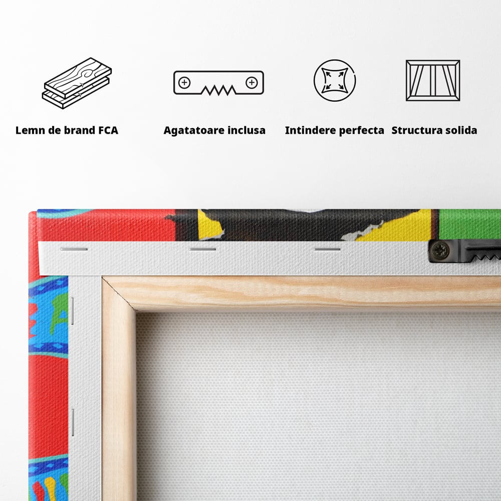 Tablou Canvas Premium LuxCanva® B1116, The Great Bob Marley , Muzician, Jamaica, Dormitor, Reggae, Living, Culori Vibrante