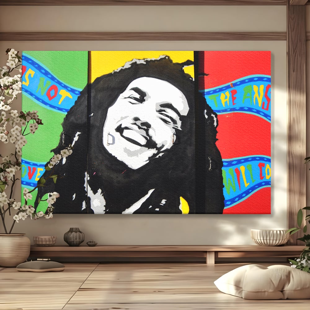 Tablou Canvas Premium LuxCanva® B1116, The Great Bob Marley , Muzician, Jamaica, Dormitor, Reggae, Living, Culori Vibrante