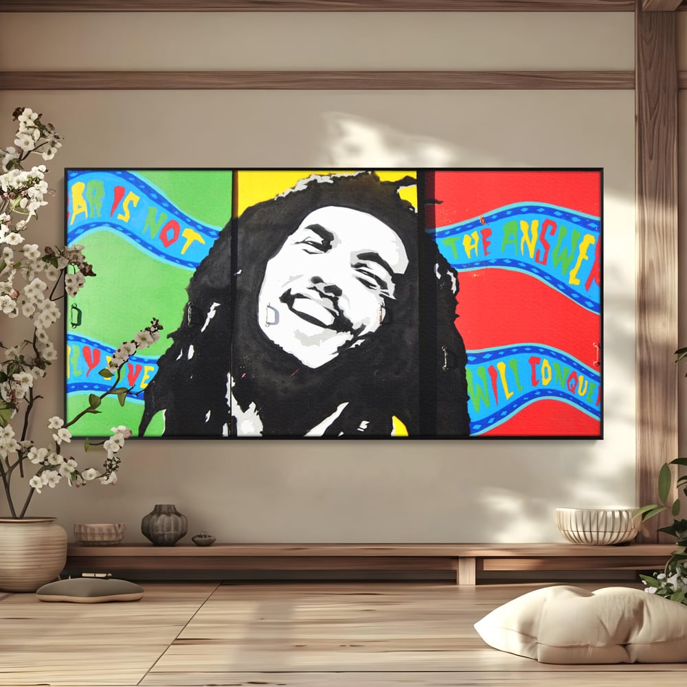 Tablou Canvas Premium LuxCanva® B1116, The Great Bob Marley , Muzician, Jamaica, Dormitor, Reggae, Living, Culori Vibrante