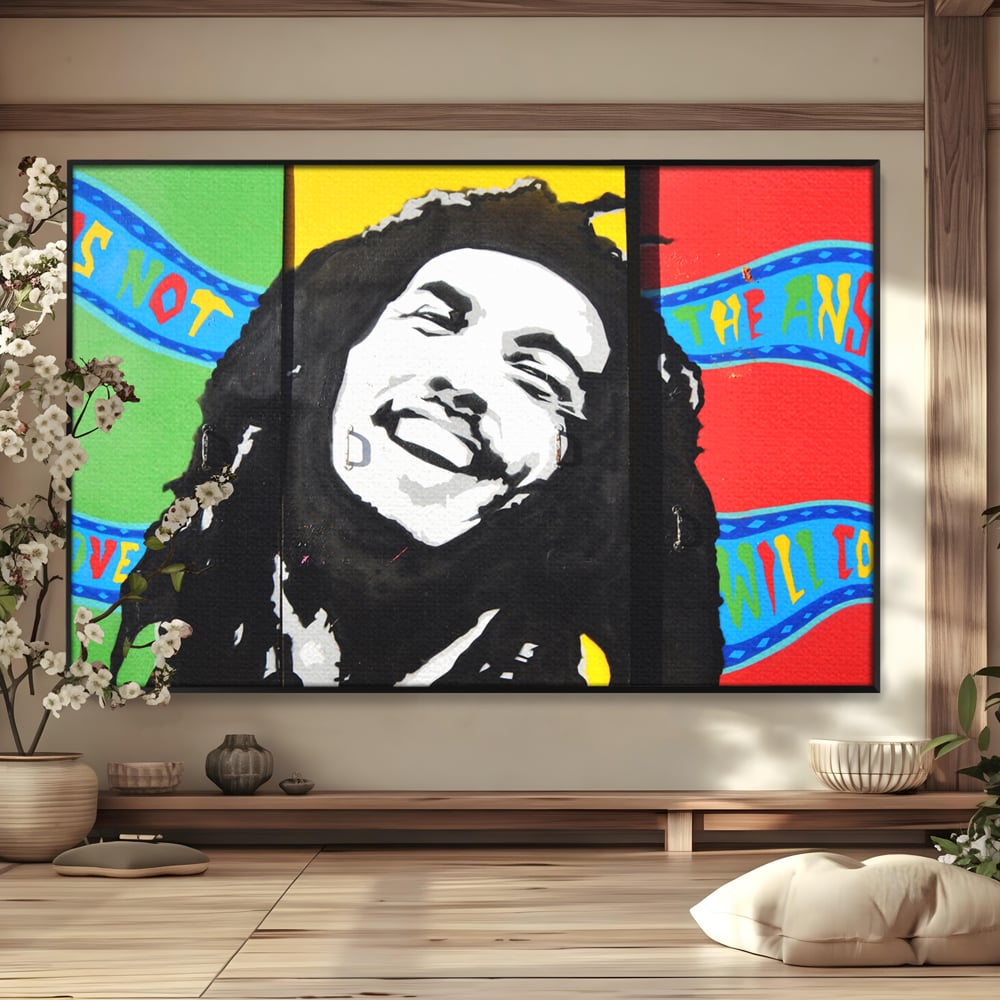 Tablou Canvas Premium LuxCanva® B1116, The Great Bob Marley , Muzician, Jamaica, Dormitor, Reggae, Living, Culori Vibrante