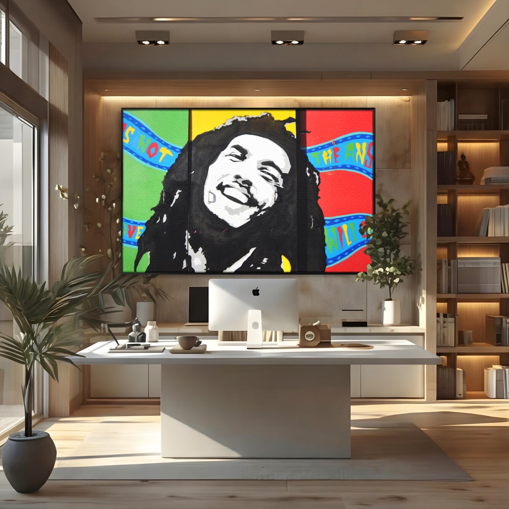 Tablou Canvas Premium LuxCanva® B1116, The Great Bob Marley , Muzician, Jamaica, Dormitor, Reggae, Living, Culori Vibrante