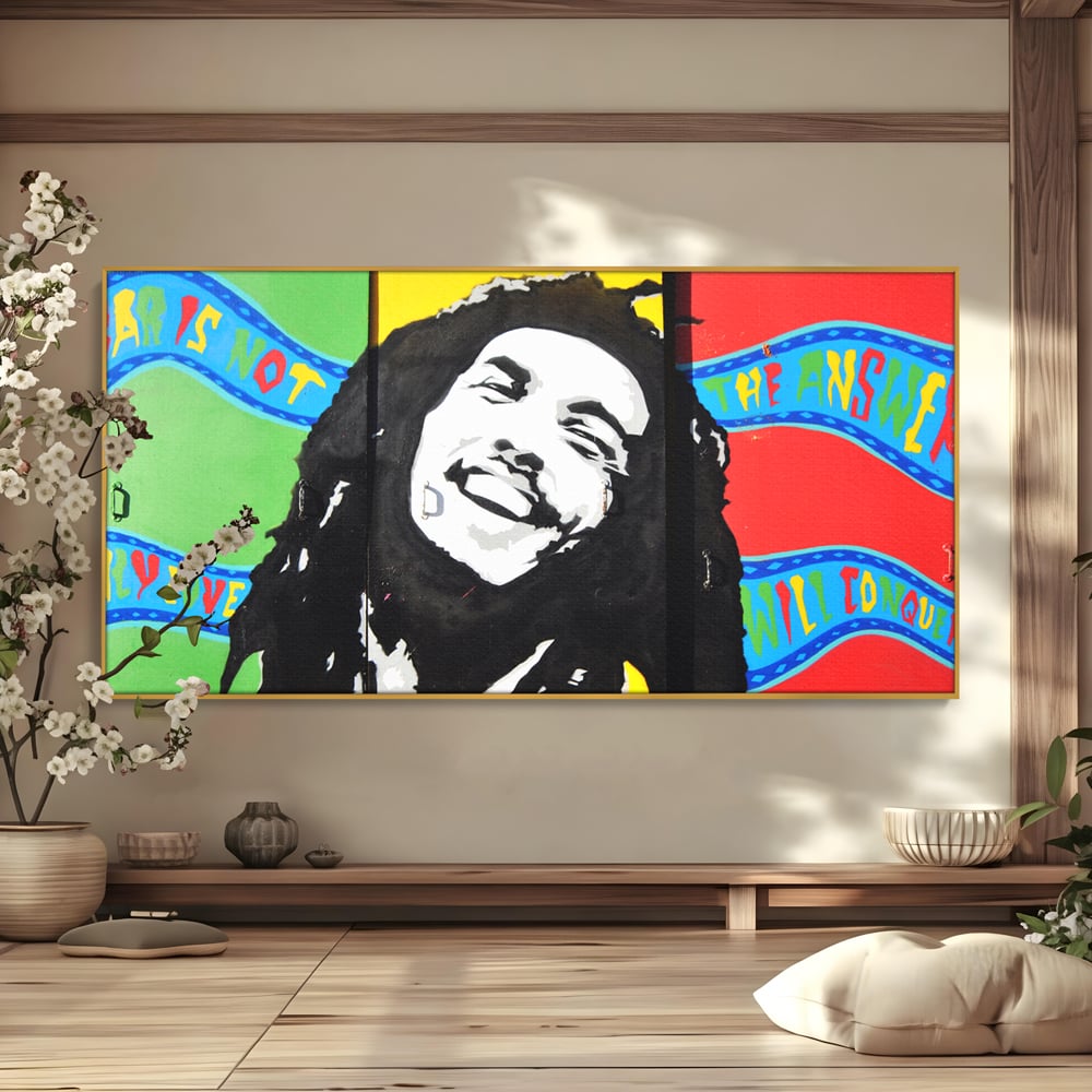 Tablou Canvas Premium LuxCanva® B1116, The Great Bob Marley , Muzician, Jamaica, Dormitor, Reggae, Living, Culori Vibrante