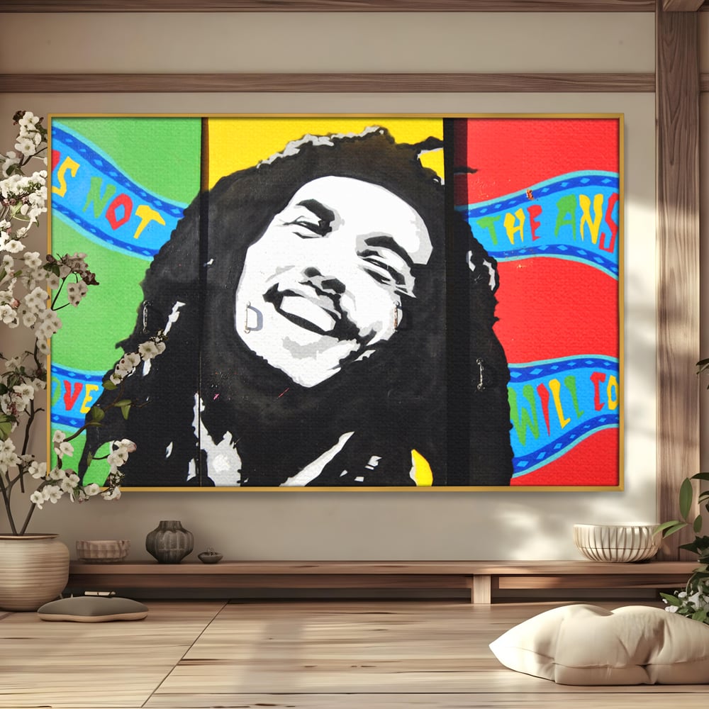 Tablou Canvas Premium LuxCanva® B1116, The Great Bob Marley , Muzician, Jamaica, Dormitor, Reggae, Living, Culori Vibrante