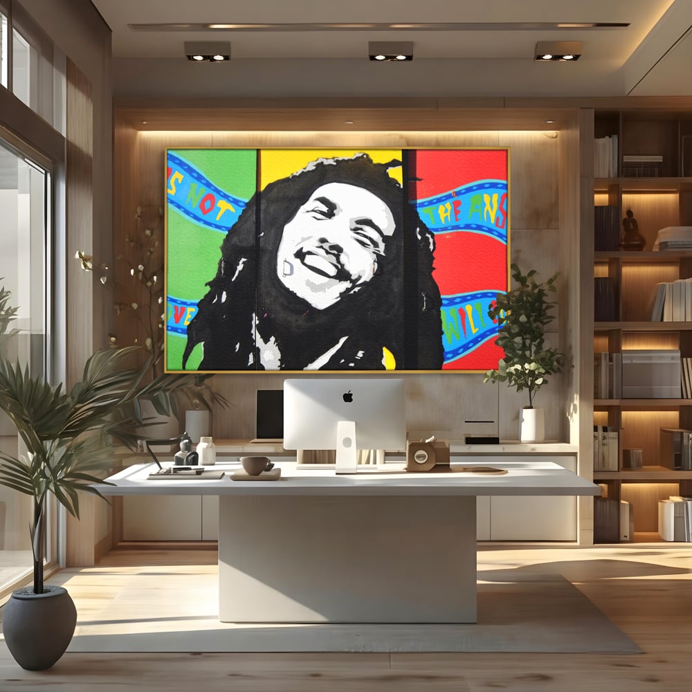 Tablou Canvas Premium LuxCanva® B1116, The Great Bob Marley , Muzician, Jamaica, Dormitor, Reggae, Living, Culori Vibrante
