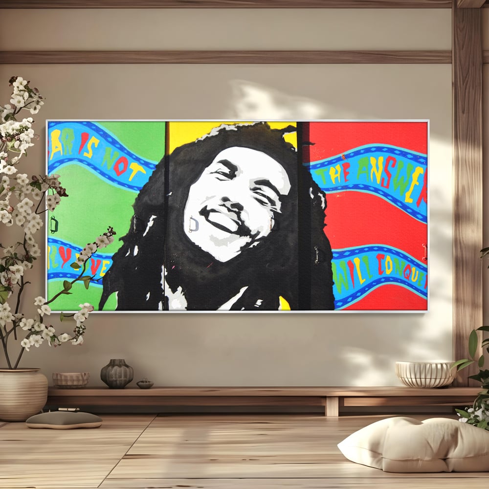 Tablou Canvas Premium LuxCanva® B1116, The Great Bob Marley , Muzician, Jamaica, Dormitor, Reggae, Living, Culori Vibrante