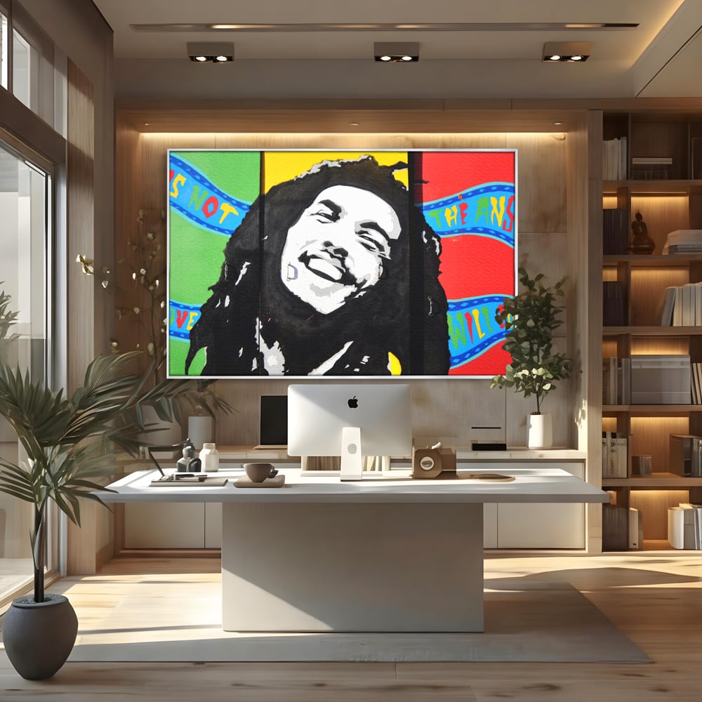Tablou Canvas Premium LuxCanva® B1116, The Great Bob Marley , Muzician, Jamaica, Dormitor, Reggae, Living, Culori Vibrante