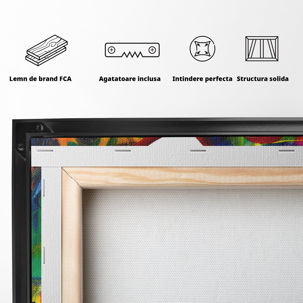 Tablou Canvas Premium LuxCanva® B1117, Loving Hands ,  Living, Inima, Maini, Dragoste, Iubiti, Sentimente, Culori Vibrante