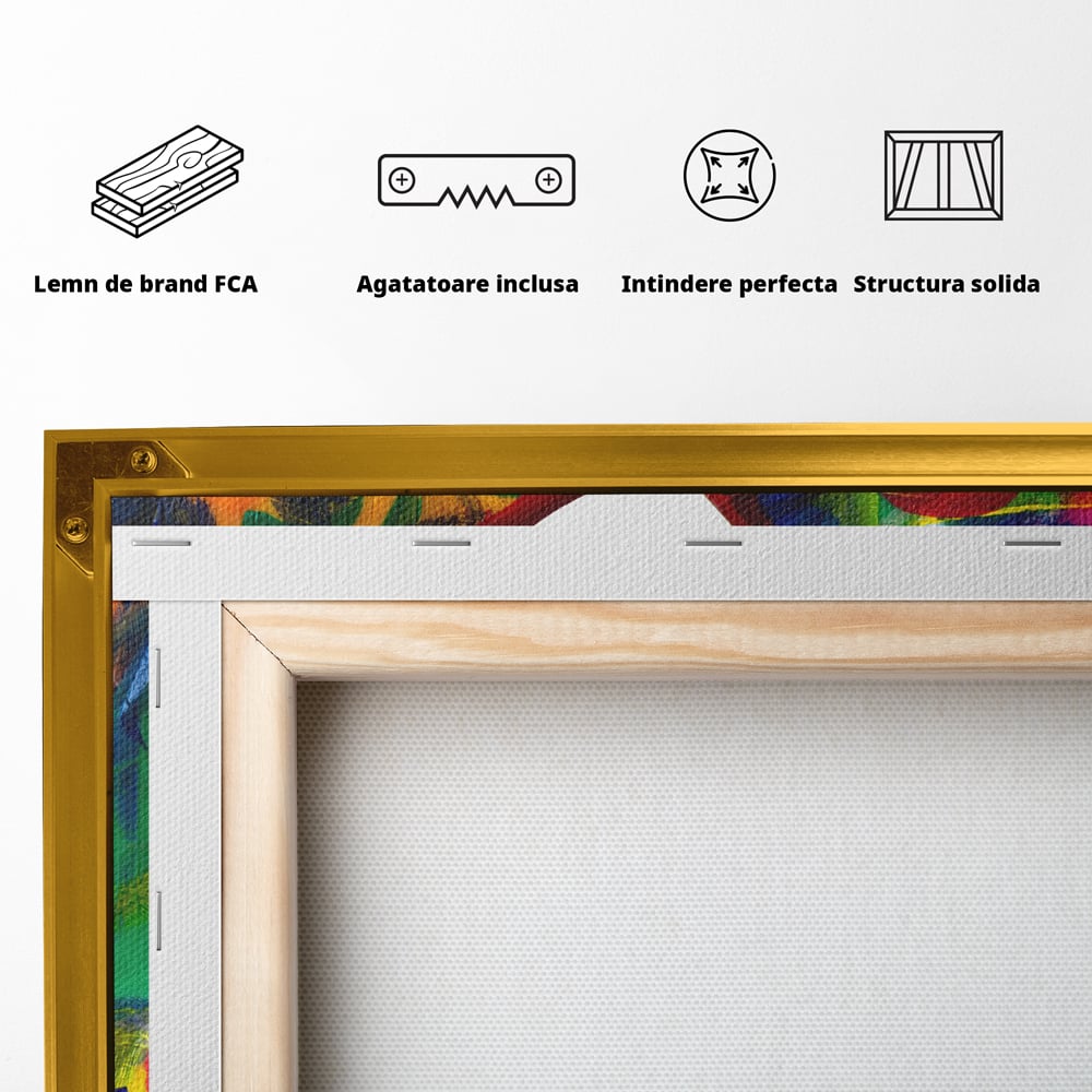 Tablou Canvas Premium LuxCanva® B1117, Loving Hands ,  Living, Inima, Maini, Dragoste, Iubiti, Sentimente, Culori Vibrante