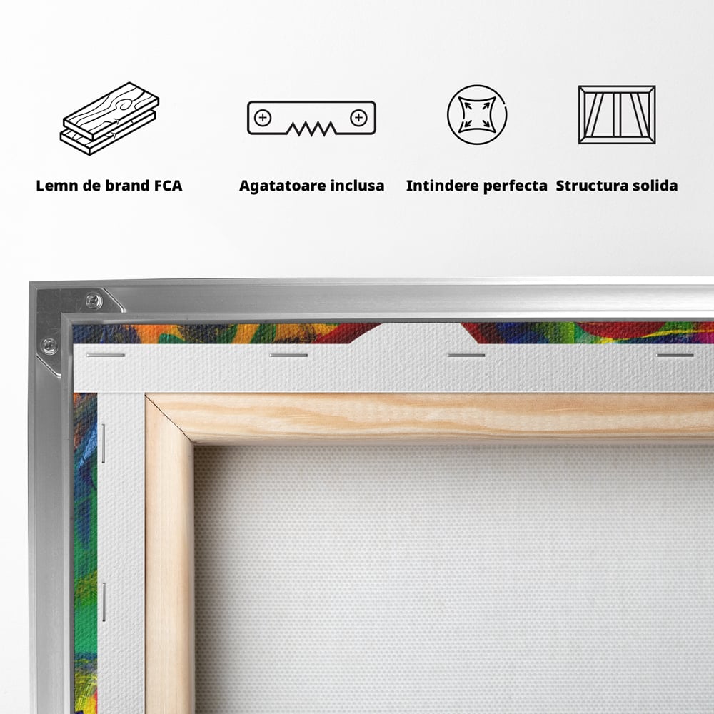 Tablou Canvas Premium LuxCanva® B1117, Loving Hands ,  Living, Inima, Maini, Dragoste, Iubiti, Sentimente, Culori Vibrante
