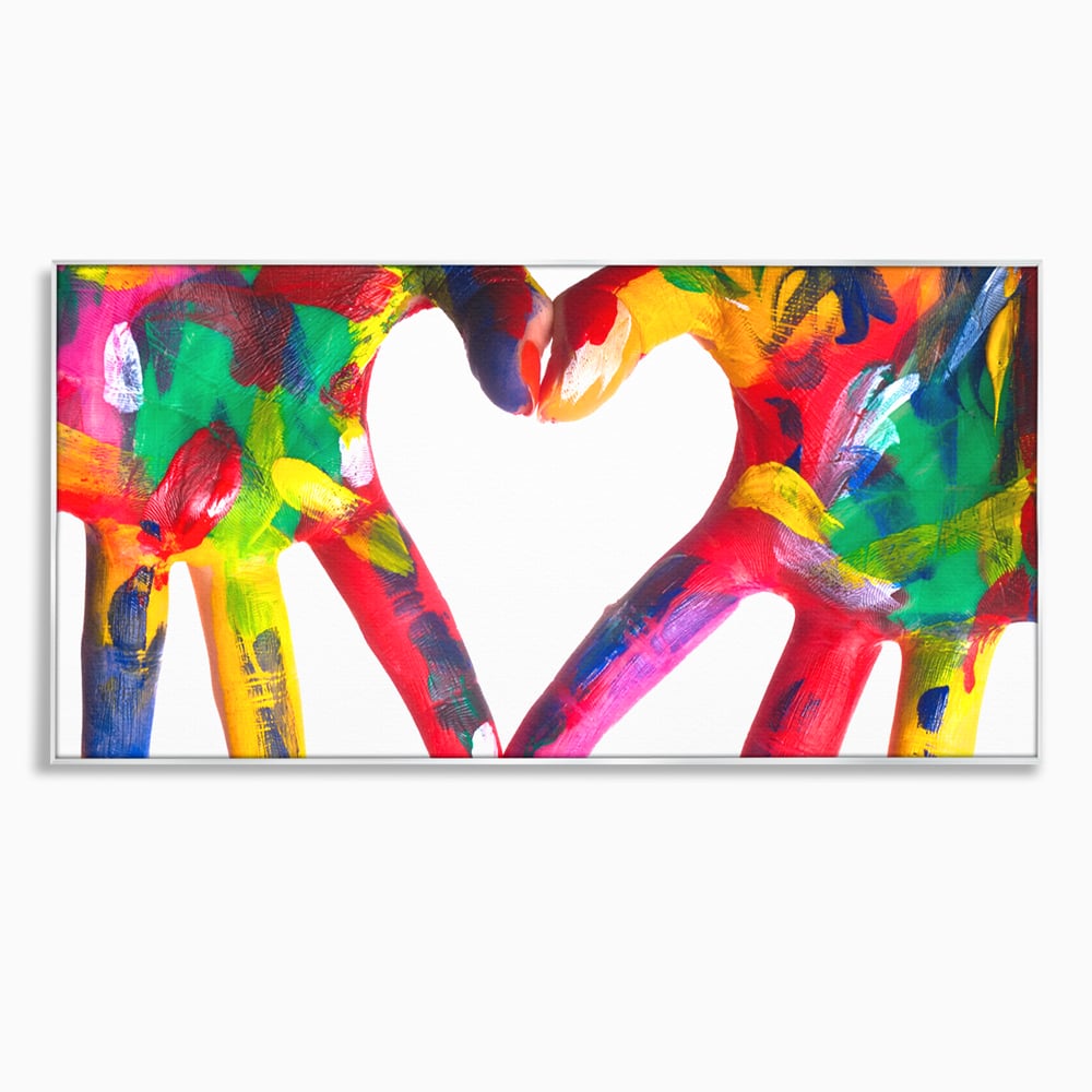 Tablou Canvas Premium LuxCanva® B1117, Loving Hands ,  Living, Inima, Maini, Dragoste, Iubiti, Sentimente, Culori Vibrante