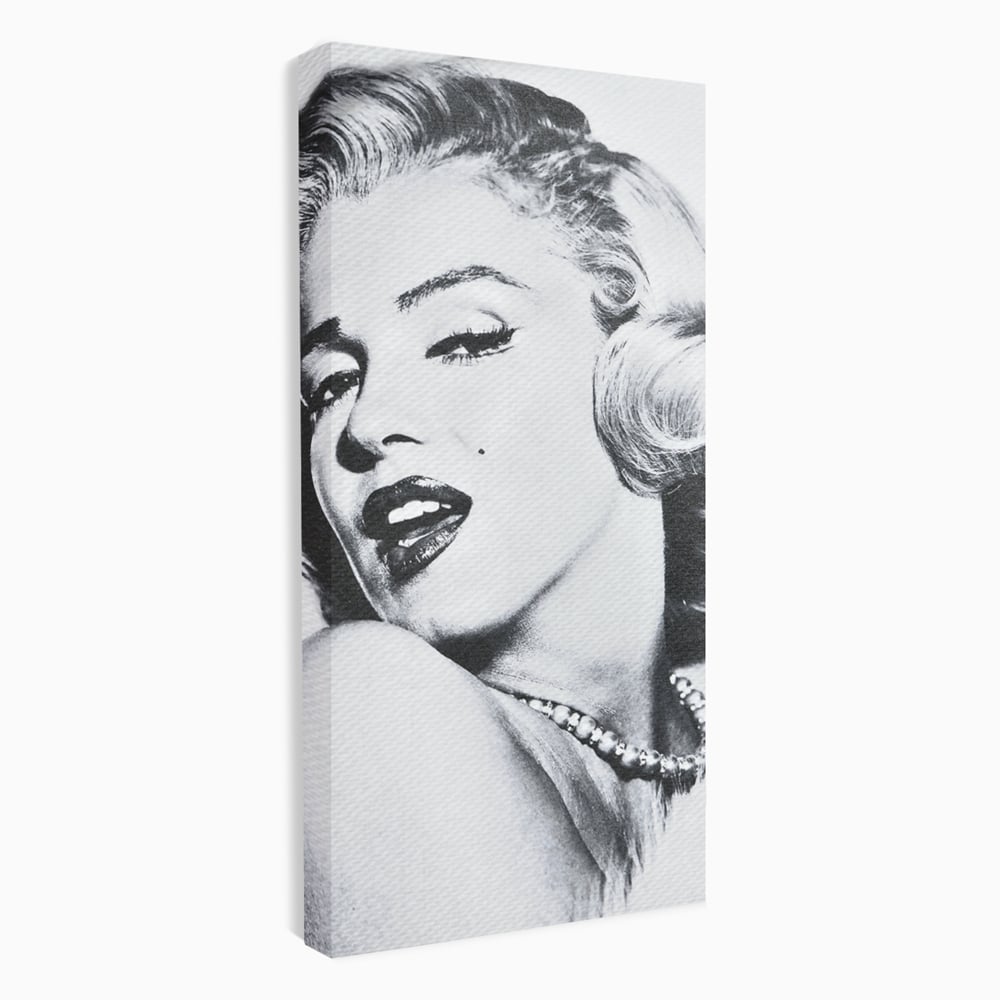 Tablou Canvas Premium LuxCanva® B1118, The Amazing Marilyn Monroe ,Living, Blonda, Actrita, Sex Simbol, PlayBoy, Dormitor, Alb Si Negru