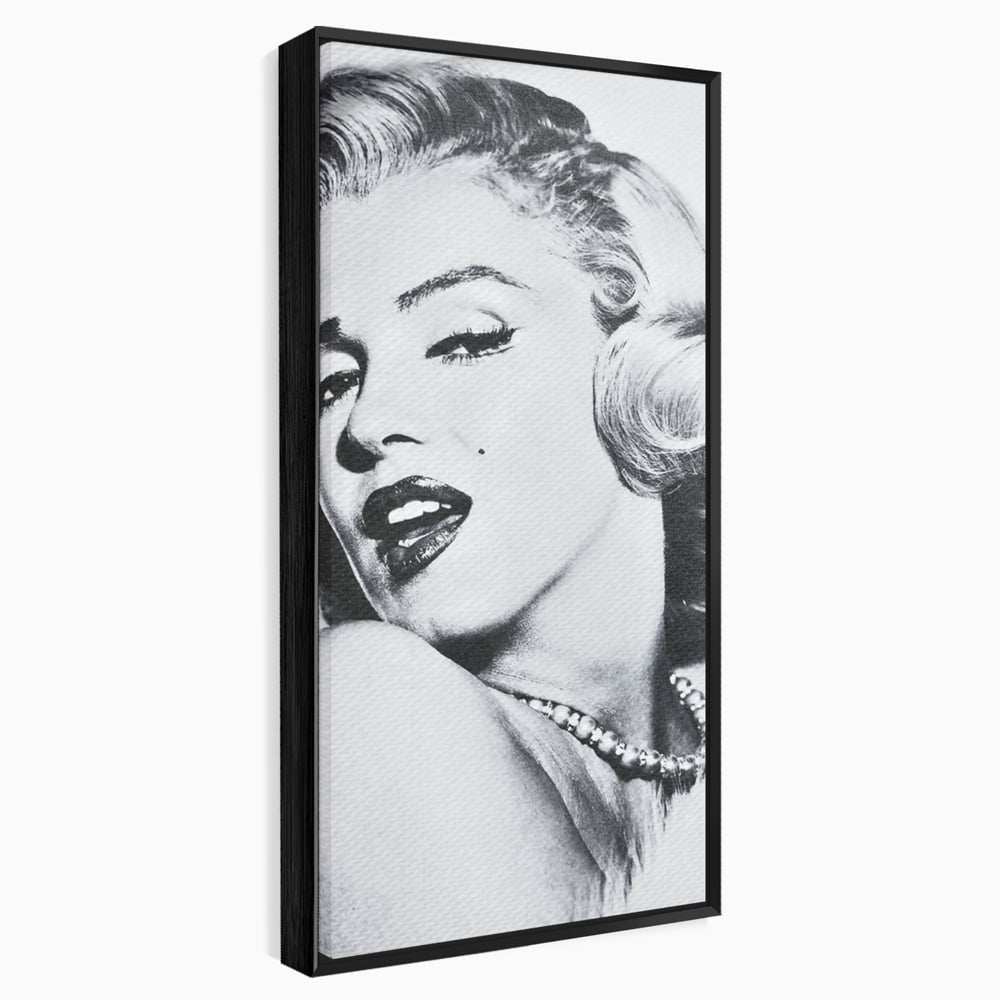 Tablou Canvas Premium LuxCanva® B1118, The Amazing Marilyn Monroe ,Living, Blonda, Actrita, Sex Simbol, PlayBoy, Dormitor, Alb Si Negru