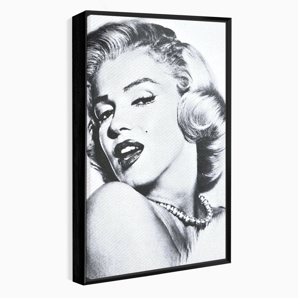 Tablou Canvas Premium LuxCanva® B1118, The Amazing Marilyn Monroe ,Living, Blonda, Actrita, Sex Simbol, PlayBoy, Dormitor, Alb Si Negru