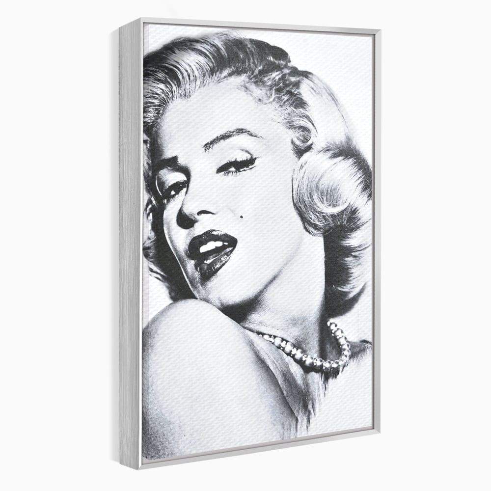 Tablou Canvas Premium LuxCanva® B1118, The Amazing Marilyn Monroe ,Living, Blonda, Actrita, Sex Simbol, PlayBoy, Dormitor, Alb Si Negru