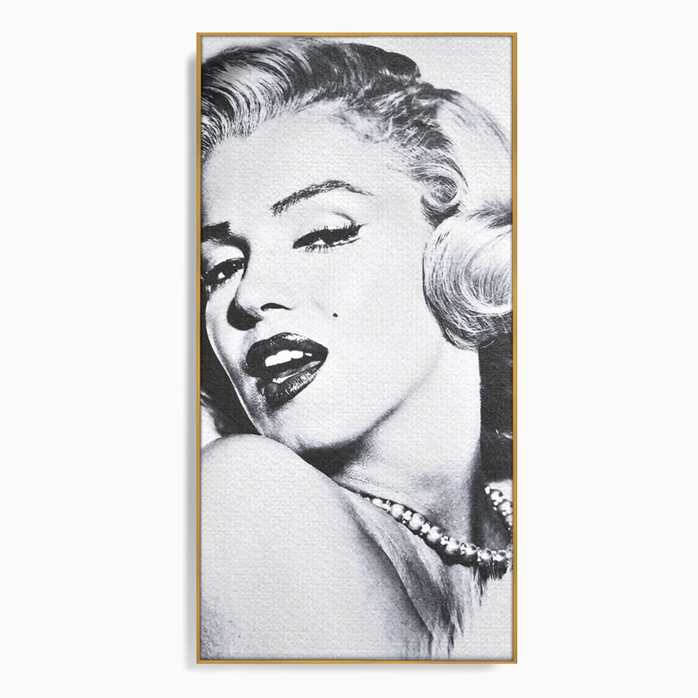 Tablou Canvas Premium LuxCanva® B1118, The Amazing Marilyn Monroe ,Living, Blonda, Actrita, Sex Simbol, PlayBoy, Dormitor, Alb Si Negru