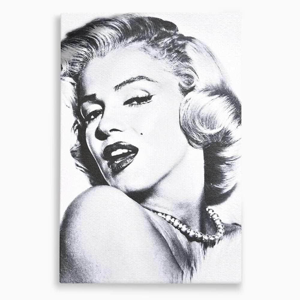 Tablou Canvas Premium LuxCanva® B1118, The Amazing Marilyn Monroe ,Living, Blonda, Actrita, Sex Simbol, PlayBoy, Dormitor, Alb Si Negru