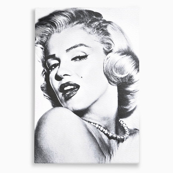 Tablou Canvas Premium LuxCanva® B1118, The Amazing Marilyn Monroe ,Living, Blonda, Actrita, Sex Simbol, PlayBoy, Dormitor, Alb Si Negru