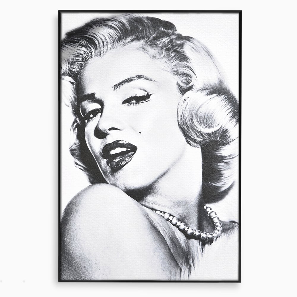 Tablou Canvas Premium LuxCanva® B1118, The Amazing Marilyn Monroe ,Living, Blonda, Actrita, Sex Simbol, PlayBoy, Dormitor, Alb Si Negru