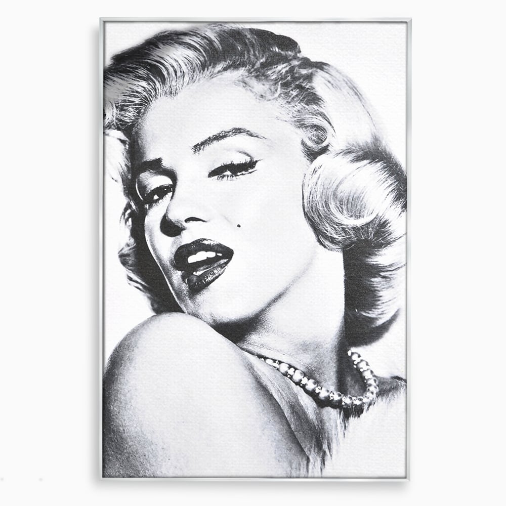 Tablou Canvas Premium LuxCanva® B1118, The Amazing Marilyn Monroe ,Living, Blonda, Actrita, Sex Simbol, PlayBoy, Dormitor, Alb Si Negru